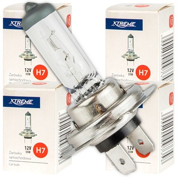4x ŻARÓWKA SAMOCHODOWA XTREME H7 12V 55W E4 HQ HOMOLOGACJA R37 GRATIS