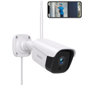 KAMERA ZEWNĘTRZNA, MONITORING, OBROTOWA WIFI 1080P WODOODPORNA BIAŁA