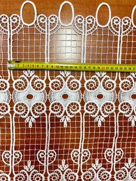 Zazdrostka Gipiura Biała Firanka Do Pokoju Do Kuchni Na Wymiar 40 wys