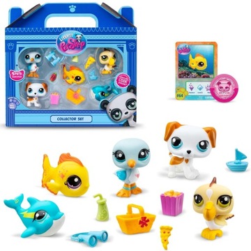 ZESTAW LITTLEST PET SHOP ZWIERZĄTKA BEACH BESTIES FIGURKI + AKCESORIA