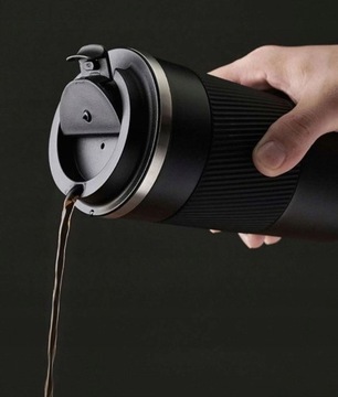 Термокружка-бутылка-кофейный термос ЧАЙНЫЙ напиток ANTI-SLIP 510мл
