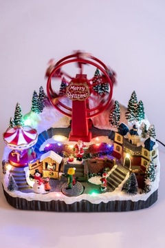 Светодиодная рождественская деревня