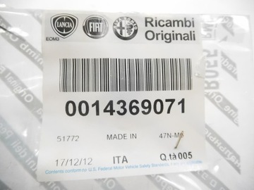 SPONKA , DRŽÁKY NÁRAZNÍKU PŘEDNÍ FIAT MAREA OE 14369071