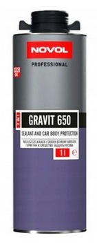 NOVOL Gravit 650 Masa Uszczelniająca Środek OCHRONY KAROSERII Czarny 1L