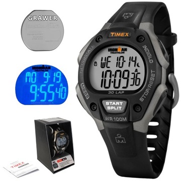 ZEGAREK MĘSKI Timex WODOSZCZELNY CYFROWY SPORTOWY T5E901 INDIGLO + GRAWER