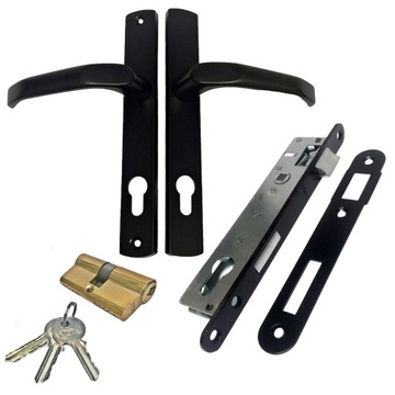 Замок для ворот, комплект вставок ручка-ручка