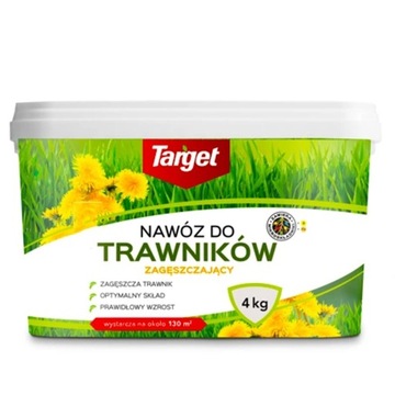 Nawóz do trawników trawy z chwastami zagęszcza wypiera chwasty TARGET 4 kg