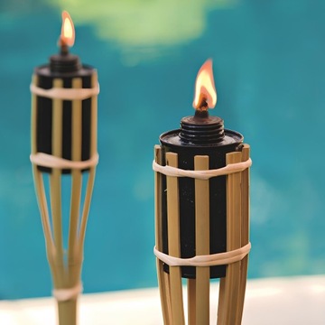 Бамбуковый факел, 90 см, набор из 10 бамбуковых садовых фитилей