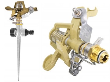 ИМПУЛЬСНЫЙ МЕТАЛЛИЧЕСКИЙ САДОВЫЙ ДОЖДЕВАТЕЛЬ 360 ВРАЩАЮЩИЙСЯ ROTARY GARDEN