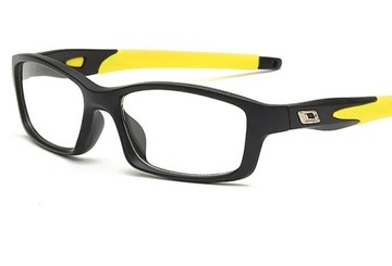 OKULARY KOREKCYJNE sportowe ŻÓŁTE PLUSY +1.5