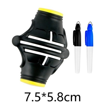 Гольф-лайнер многофункциональный матовый черно-желтый