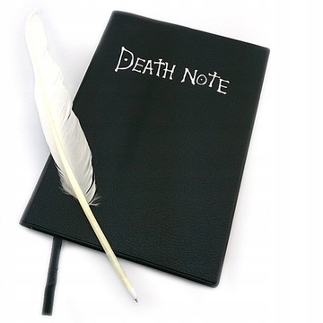 ZESTAW ANIME DEATH NOTE NOTATNIK DŁUGOPIS PIÓRO