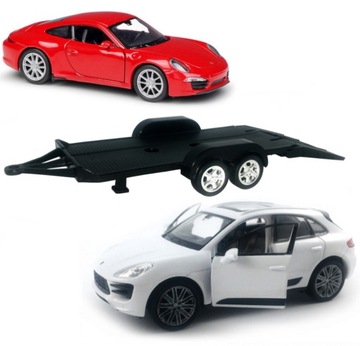 AUTA NA LAWECIE PORSCHE MACAN + PORSCHE 911 WELLY