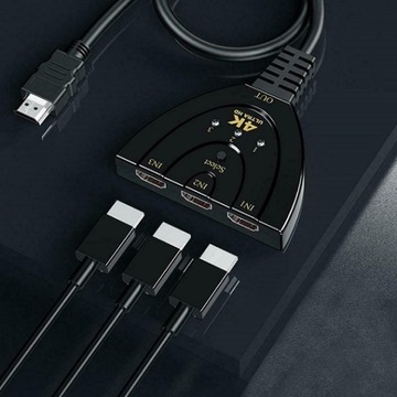 Переключатель HDMI-сплиттер 3x1 3 порта 4K-сплиттер