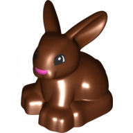 LS NOWE LEGO DUPLO FIGURKA animal KRÓLIK KRÓLICZEK Reddish Brown
