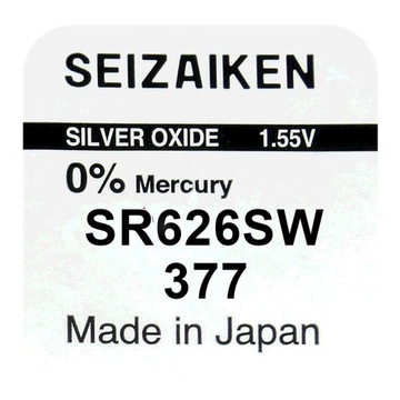1x Bateria ZEGARKOWA mini SEIKO 377 SR626SW SR66