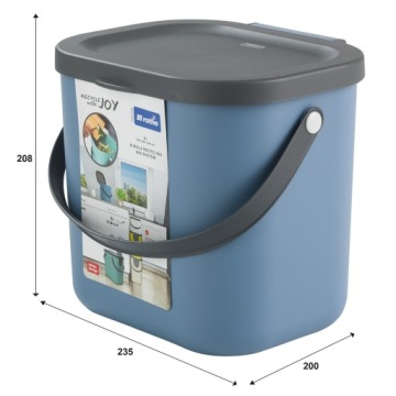 АЛЬБУЛА Контейнер, контейнер, система сортировки мусора 6 л - ROTHO