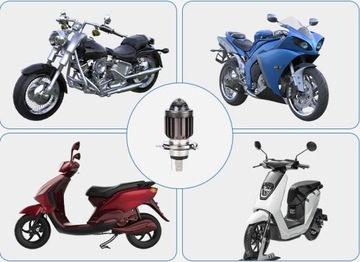 СВЕТОДИОДНЫЙ РАДИАТОР ЛИНЗЫ BA20D мотоцикл скутер 12В