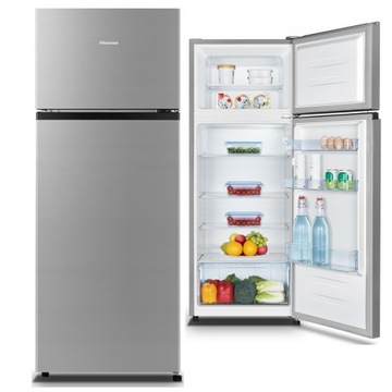 Lodówka dwudrzwiowa Gorenje 143.4cm Srebrna 206l LED A++