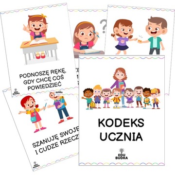 KODEKS UCZNIA zasady klasowe 16 plansz A5