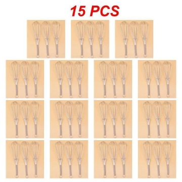 1~20PCS 18cm Egg Stirring 304 Stainless Steel Wire Whisk Manual Egg Beater
