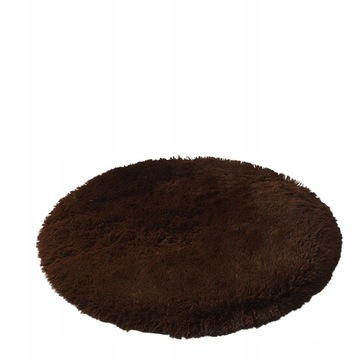 pluszowy dywan okrągły 80cm (fioletowy)