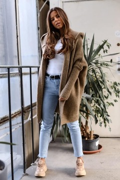 КАРДИГАН С КАПЮШОНОМ ME GUSTA ТАБАК БЕЖЕВЫЙ БЕСТСЕЛЛЕР