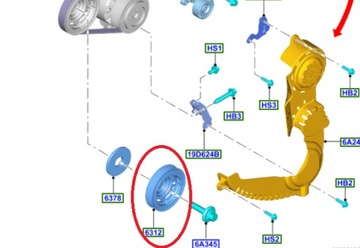 FORD B-MAX 1.0 ECOBOOST M1JA KOLO ŘEMENICE CM5G-6316-GC