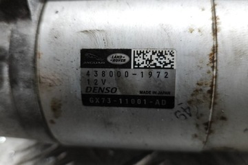 JAGUAR F-PACE X761 STARTÉR GX73-11001-AD 2.0 DIESEL 132KW 2020 24693315