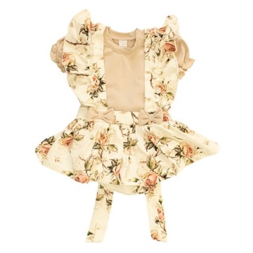 Body bloomers sukienka kwiaty róże GAMEX 80 (9-12 m-cy) Wielokolorowy