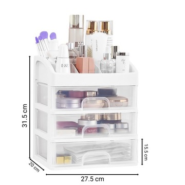 SZKATUŁKA ORGANIZER PUDEŁKO NA KOSMETYKI SZUFLADY