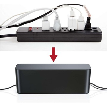 POJEMNIK PUDEŁKO ORGANIZER KABLI NA KABLE LISTWY M