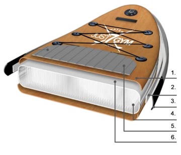 Весло для SUP-доски для плавания, надувное, 320 см, с сиденьем и веслом