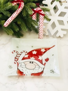 РОЖДЕСТВЕНСКАЯ ТАРЕЛКА, ТАРЕЛКА ДЛЯ ТОРТА КРАСНЫЙ СЛОН