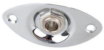 GNIAZDO JACK 6,3MM DO GITARY JEREMI MSP32 SREBRNY