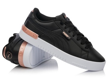 Damskie czarne buty skórzane PUMA JADA sneakersy sportowe r. 37