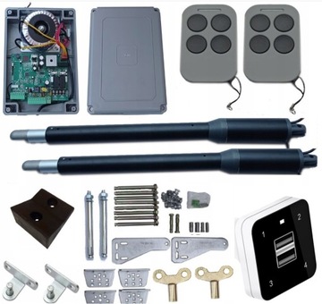 AUTOMAT NAPĘD BRAMY DWUSKRZYDŁOWEJ ROZWIERNEJ HOME POWER 150 Ładowarka USB