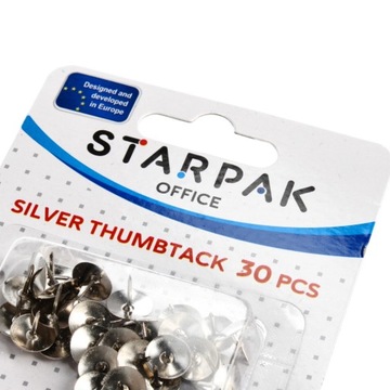 СЕРЕБРЯНЫЕ БУЛАВКИ 30 ШТ STARPAK 149876