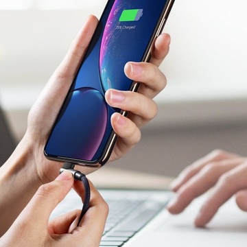 Угловой кабель USB-Lightning MFI 1м 2,4А