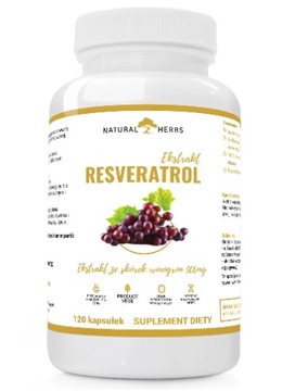 Resveratrol VEGE 120cap RESWERATROL 500MG ZDROWIE