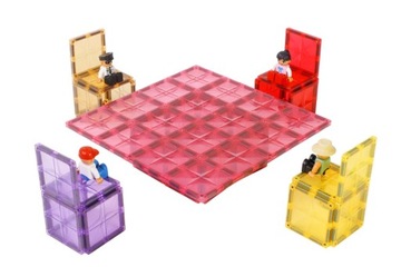 МАГНИТНЫЕ БЛОКИ 2 РОЗОВЫЕ ТАРЕЛКИ 30Х30 СМ, КОБЛО