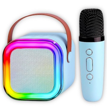 Набор для караоке, микрофон, беспроводной динамик, портативный светодиодный индикатор BLUETOOTH