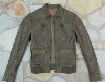 SAINT TROPEZ женская кожаная косуха S