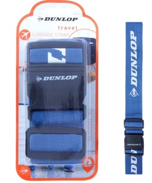 Pas podróżny spinający zabezpieczający do walizki bagażu Dunlop niebieski