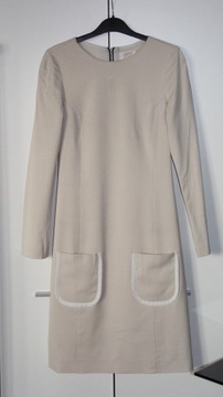 Платье SIMPLE, бежевое, S 36 xs, gucci bizuu