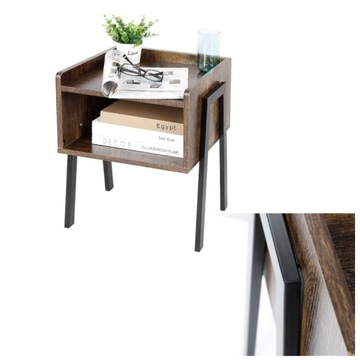 STOLIK SZAFKA NOCNA RUSTYKALNA LOFT DO SYPIALNI