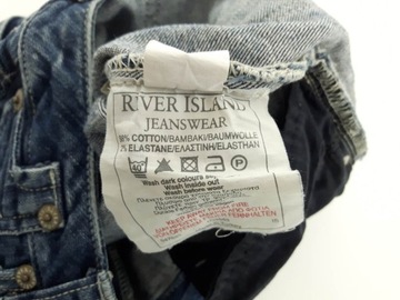 RIVER ISLAND jeansowe SPODENKI rybaczki _ 32
