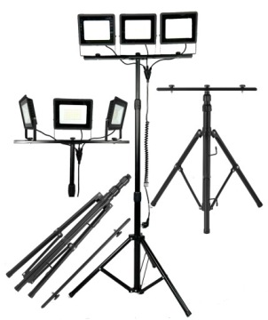 СВЕТОДИОДНЫЙ ПРОЖЕКТОР 3X50ВТ НА ГАЛОГЕННОЙ ПОДСТАВКЕ