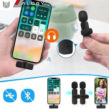 2 Беспроводные микрофоны iPhone 14/13/12/x Микрофон Tie