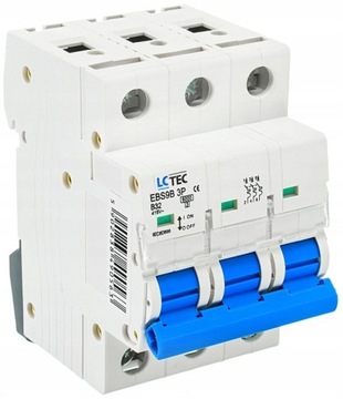 WYŁĄCZNIK NADPRĄDOWY BEZPIECZNIK B32 32A 3FAZ 3P